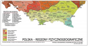 Mapa regionow Kondrackiego