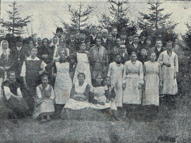 Kurs gotowania w Kółku Rolniczym, 1925