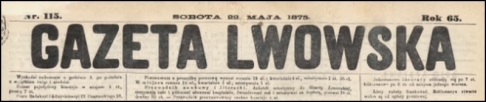 Gazeta Lwowska 1875.115.Zabójstwo w karczmie