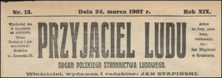 Przyjaciel Ludu 1907.13. PSL w Lgocie