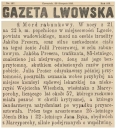 Zabójstwo w karczmie w Lgocie 1913 Gazeta Lwowska
